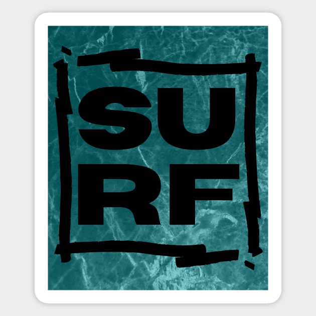 Rough ocean surf Sticker by 4ntler
